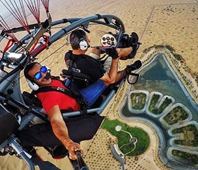 Paramotor in Dubai Desert
